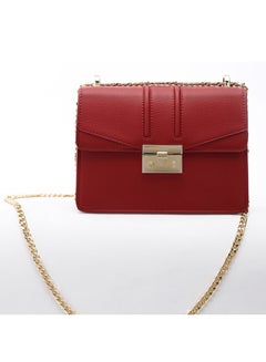 Stylish Leather Crossbody Bag Red - v1577450612/N32941765A_2