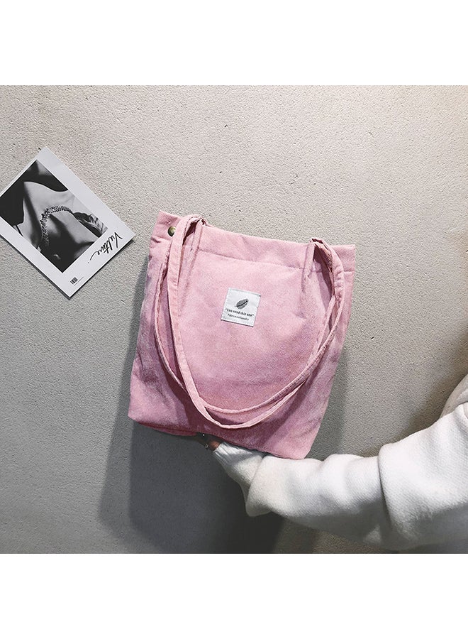 Stylish Canvas Bag Pink  - Image 2