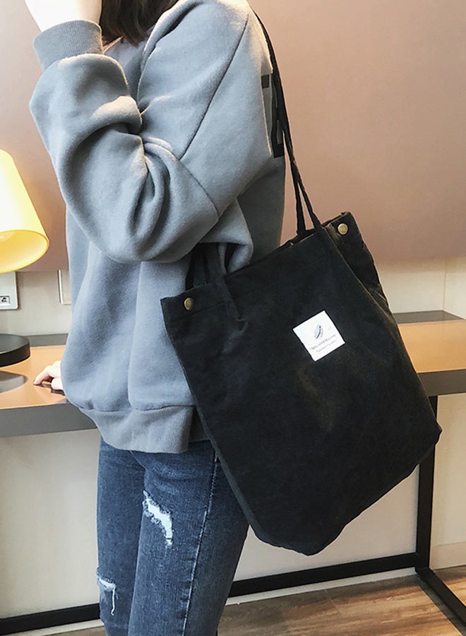 Stylish Canvas Bag Black  - Image 4