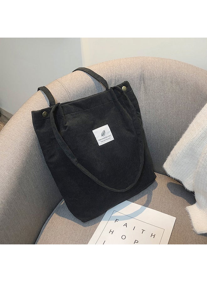 Stylish Canvas Bag Black  - Image 2