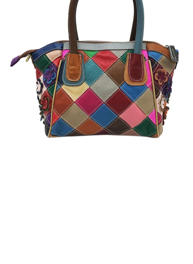 J&J Elegant Design Light Weight Shoulder Bag Pink/Blue/Green - Image 4