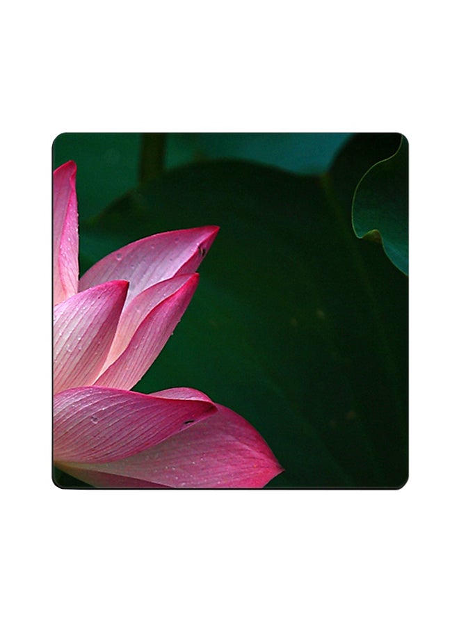 Generic Lotus Printed Coaster Multicolour 9x9cm 