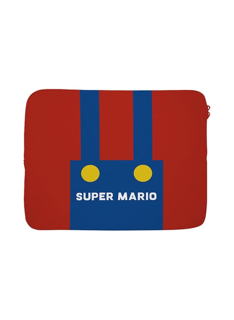 Merci Laptop Sleeve Red/Blue
