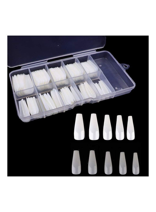 100-Piece Artificial Nail Transparent - Image 2