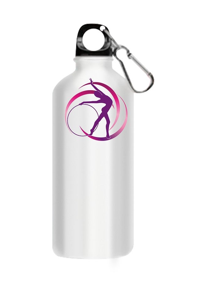 Gymnastic Printed Water Bottle White 510ml