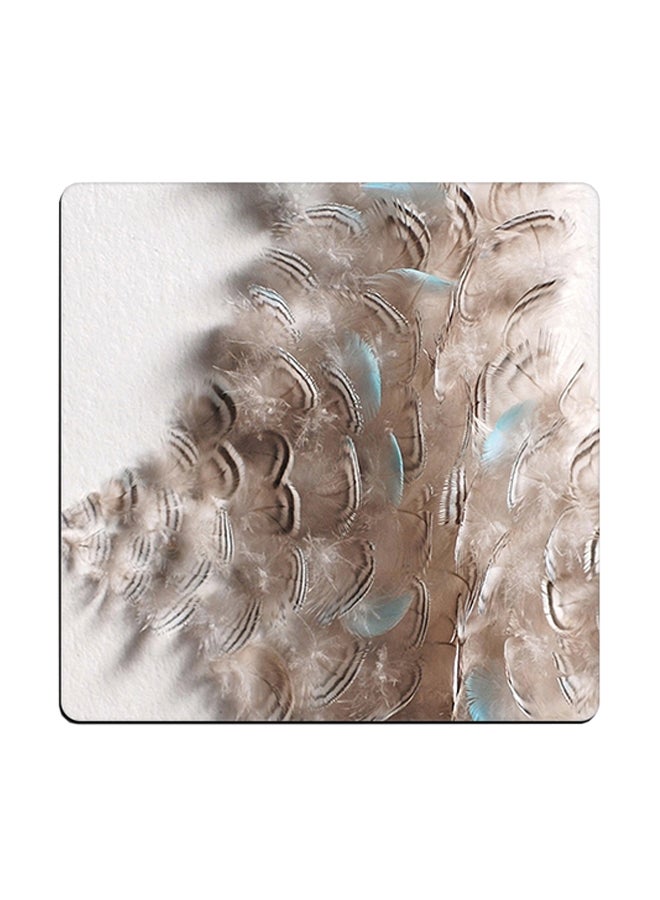 Abstract Printed Coaster Multicolour 9x9cm