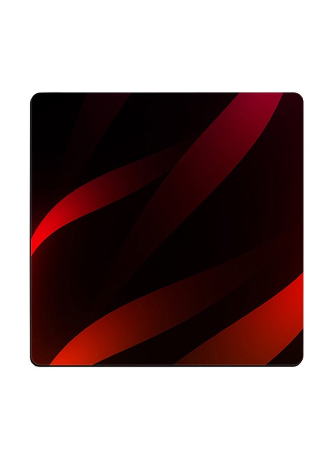 Abstract Printed Coaster Red 9x9cm