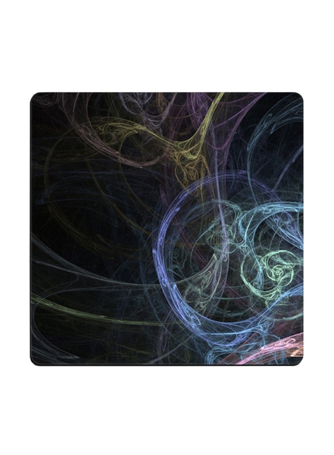 Abstract Printed Coaster Multicolour 9x9cm