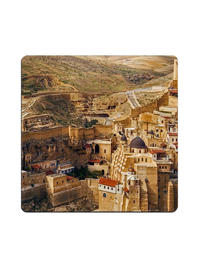 Generic Mar Saba Printed Coaster Multicolour 9x9cm 