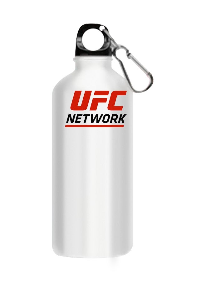 UFC Network Printed Water Bottle White 510ml