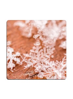 Snow Flake Printed Coaster Multicolour 9x9cm