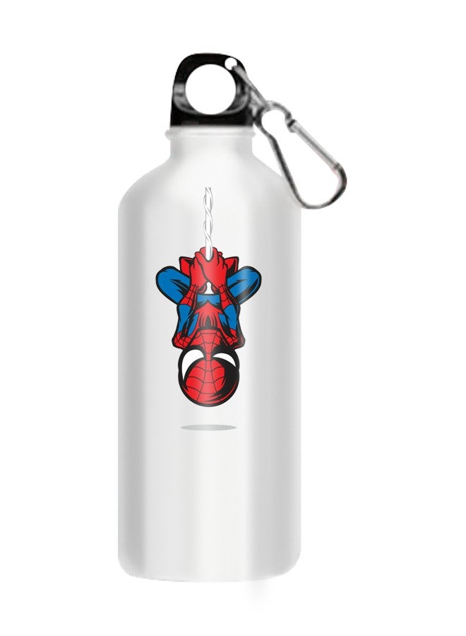 Spiderman Printed Water Bottle White 510ml