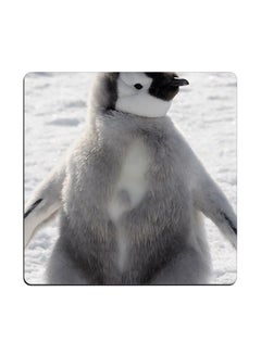 Penguin Printed Coaster White 9x9cm
