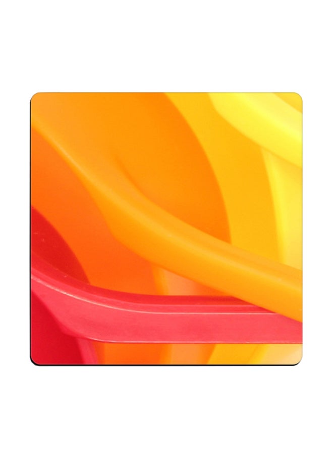 Abstract Printed Coaster Multicolour 9x9cm