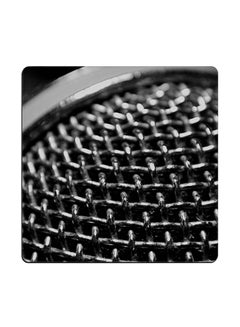Microphone Printed Coaster Multicolour 9x9cm