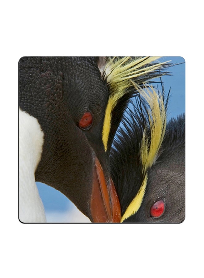 Penguin Printed Coaster Multicolour 9x9cm 