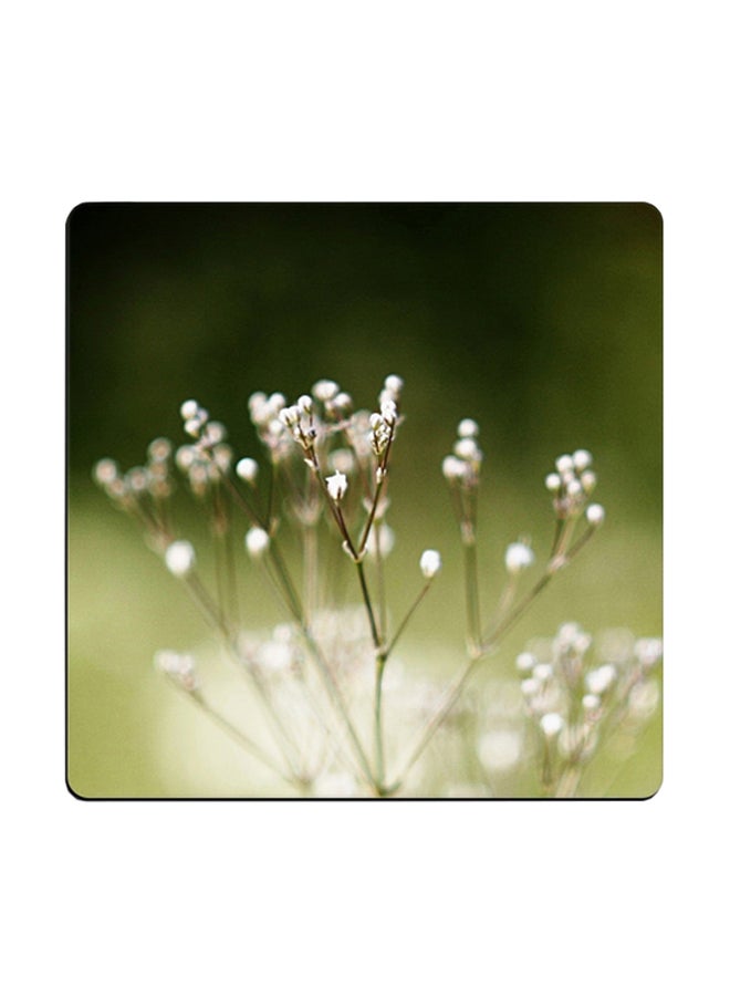 Flower Printed Coaster Multicolour 9x9cm 