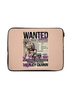 Wanted Harley Quinn Laptop Sleeve Beige