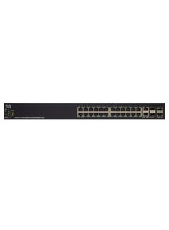 CISCO 24-Port Gigabit Poe Stackable Switch Black  - Image 1