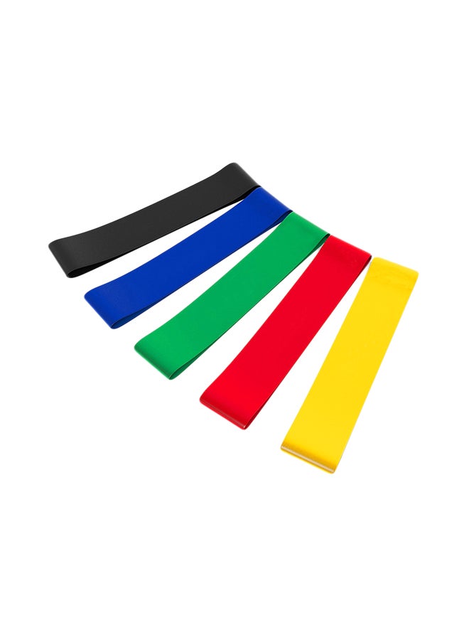 Sharpdo 5-Piece Ring Shaped Latex Resistance Yoga Band Set 60x0.1x5cm - Image 2