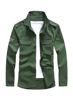 Generic Long Sleeves Shirt Army green  - Image 1