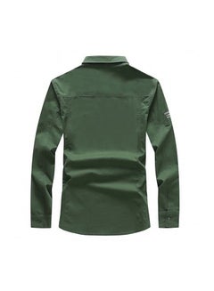 Generic Long Sleeves Shirt Army green  - Image 2