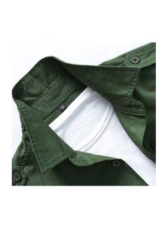Generic Long Sleeves Shirt Army green  - Image 3