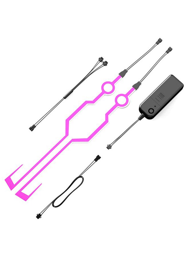 Generic 2-Piece Helmet Safety Reflective Light Strip - Image 1