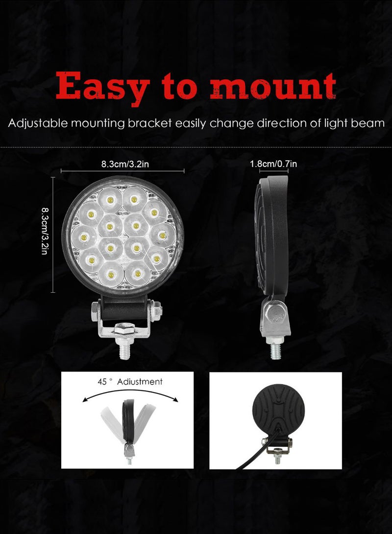 Generic 2-Piece Flood Work Off Road LED Fog Light Set - Image 2