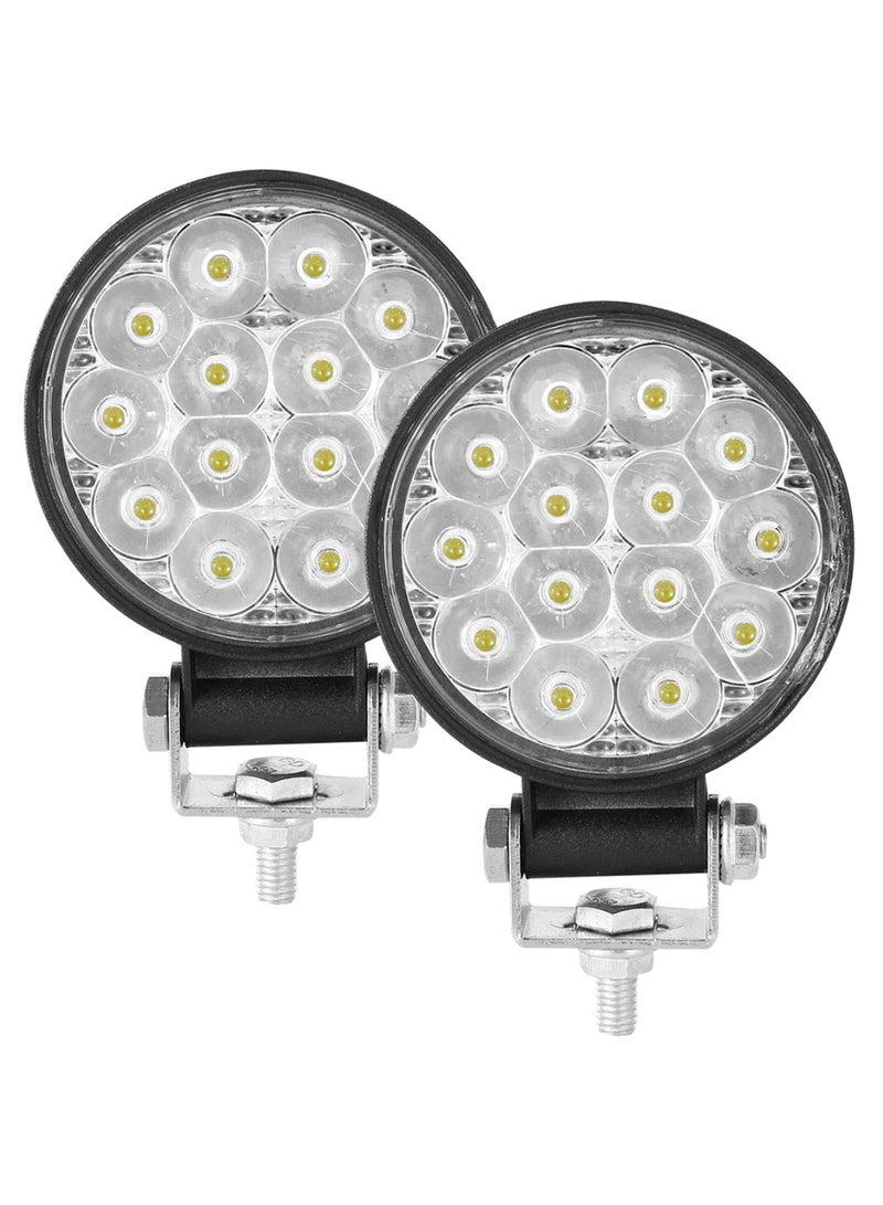 Generic 2-Piece Flood Work Off Road LED Fog Light Set - Image 1