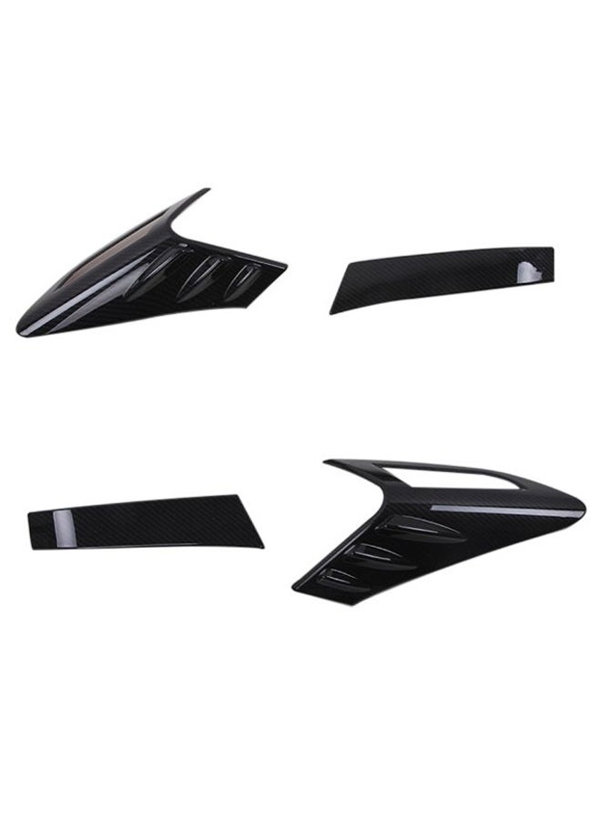Generic 4-Piece Rear Back Lamp Tail Light Cover Trim  - Image 2