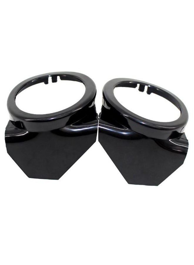 Generic 2-Piece Front Bumper Fog Light Ring Cover Lamp Grille Set  - Image 4