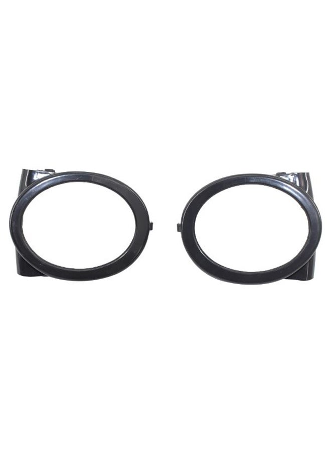Generic 2-Piece Front Bumper Fog Light Ring Cover Lamp Grille Set  - Image 5