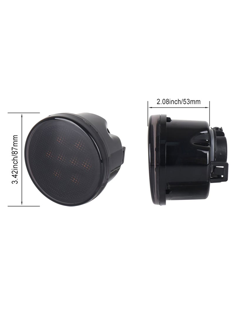 Generic 2-Piece LED Front Fender Side Marker Turn Signal Light  - Image 2