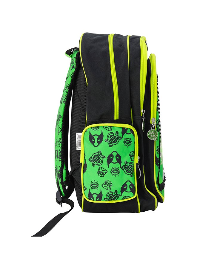 SBC - 2-Piece Stylish Polyester Backpack Green/Black - Image 1