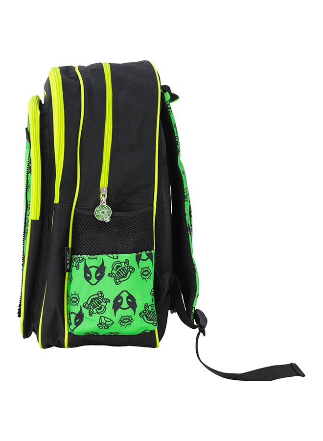 SBC - 2-Piece Stylish Polyester Backpack Green/Black - Image 1