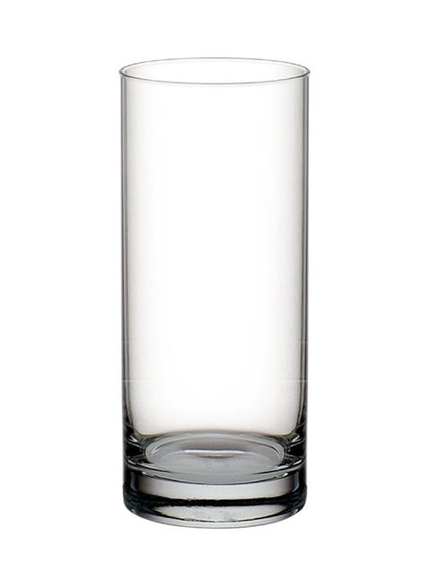 6-Piece Elegant Water Glass Set Clear 340ml