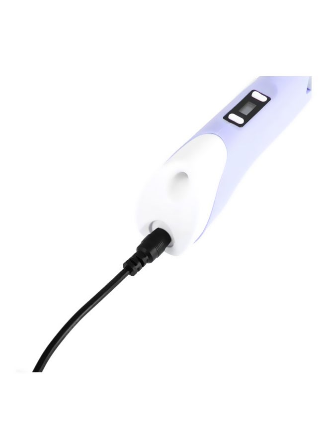 قلم للطباعة ثلاثية الأبعاد قابل للشحن بنفسجي/أبيض - Image 2