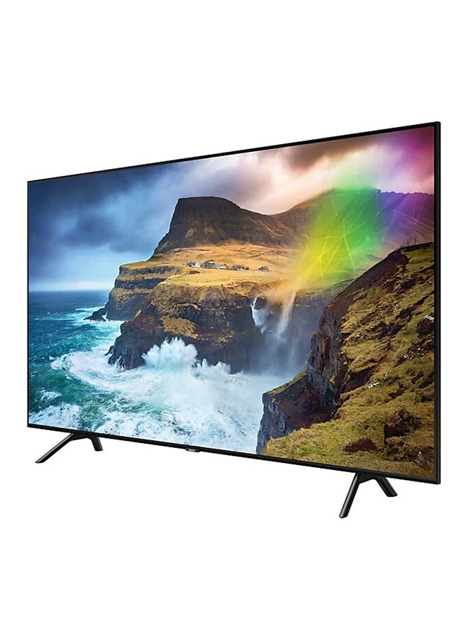 سامسونج - شاشة تلفزيون QLED ذكية بدقة فائقة الوضوح 4K من السلسلة 7 مقاس 55 بوصة (NSME) QA55Q70RA أسود - Image 1