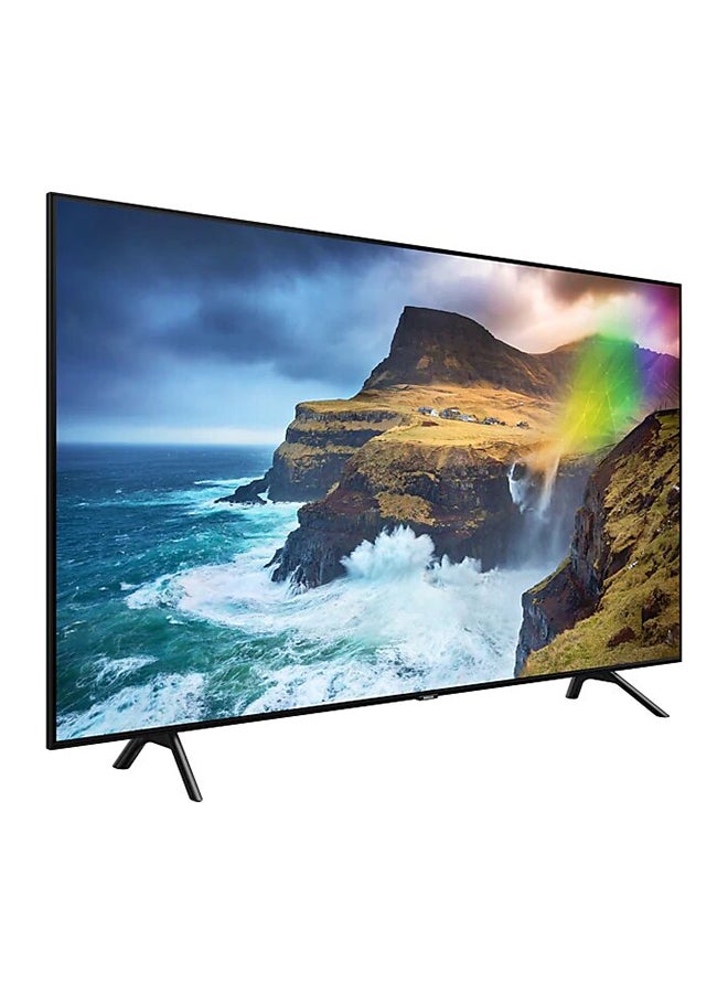 سامسونج - شاشة تلفزيون QLED ذكية بدقة فائقة الوضوح 4K من السلسلة 7 مقاس 55 بوصة (NSME) QA55Q70RA أسود - Image 1