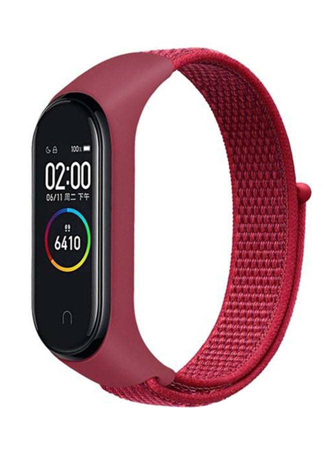 آي تيلكر سوار بديل لساعة شاومي مي باند 3/4 أحمر