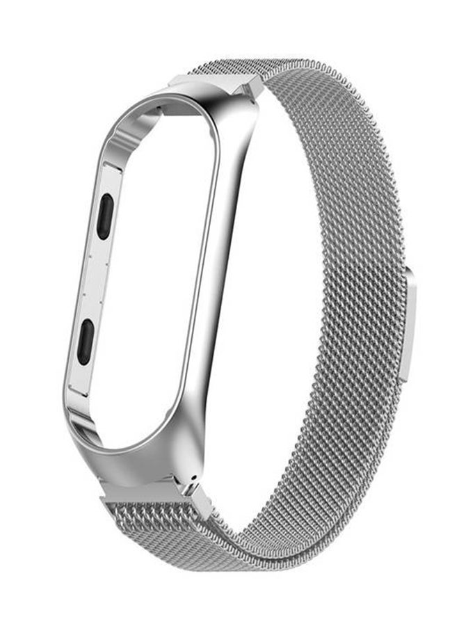 آي تيلكر سوار بديل لساعة شاومي مي باند 3/4 فضي