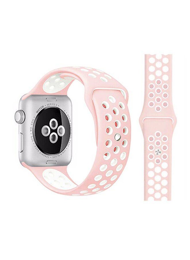 Silicone Replacement Strap For Apple Watch 5/4 Pink - v1577691397/N32552093A_1