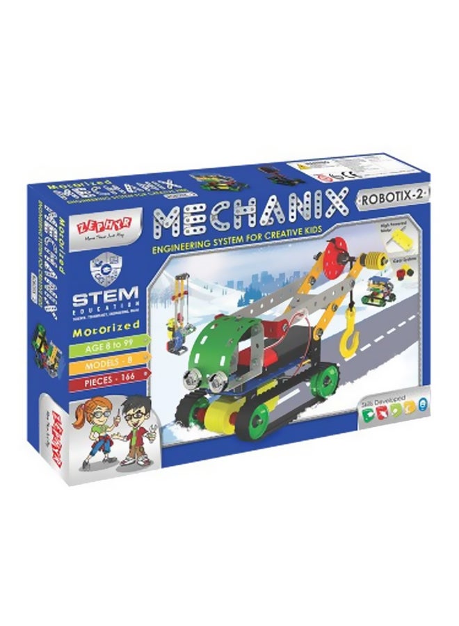 TOYZTREND - 1063 166-Piece Mechanix Robotix 2 Car Building Toy 1063 8+ Years - Image 1