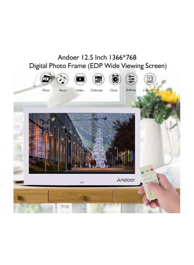 ANDOER - Compact Digital Photo Frame White - Image 1