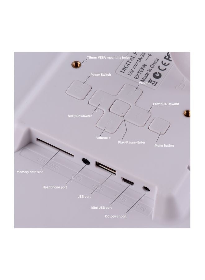 ANDOER - Compact Digital Photo Frame White - Image 1