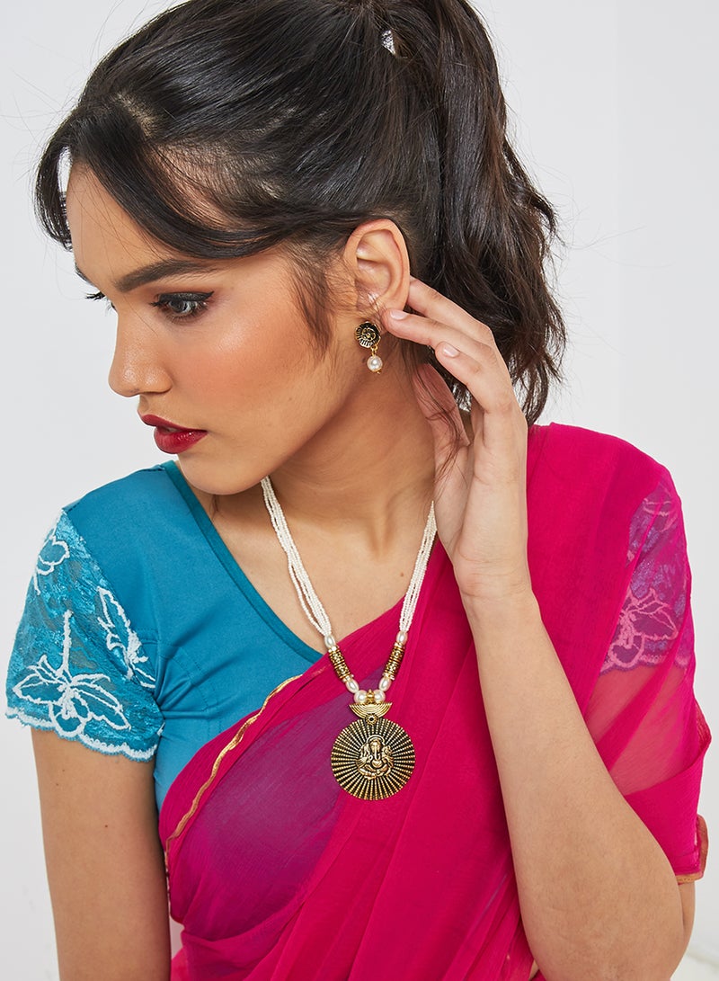 Rosh - Elegant Necklace and Earrings Set - Image 1