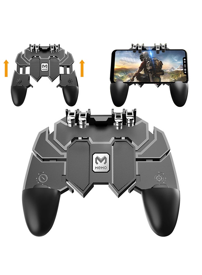 Generic - AK66 Six Finger Mobile Game Controller Fire Key Button For PUBG - Wireless - Image 1