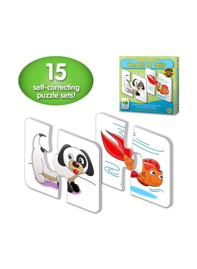 15 Self-Correcting Animal Matching Puzzles