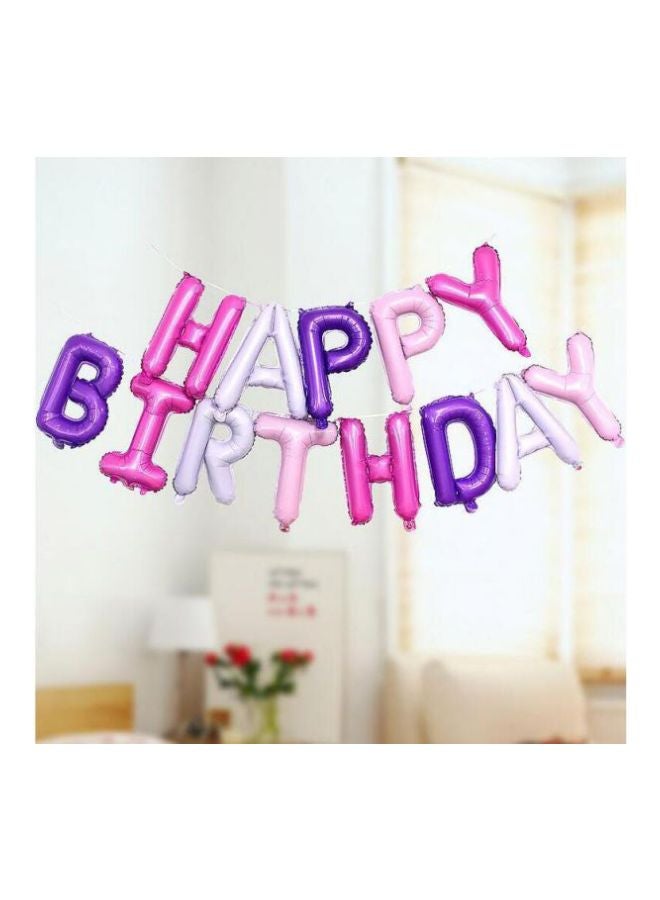 فورفينو طقم بالونات من القصدير بتصميم حروف "Happy Birthday" مكون من 13 بالون - Image 2